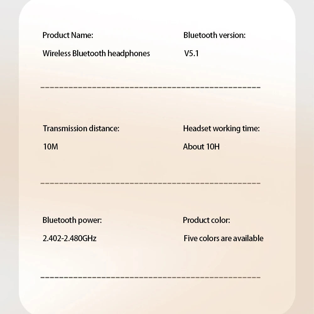 Haedphone sem fio Bluetooth P9