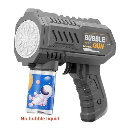 Pistola de bolhas elétrica infantil de 10 furos