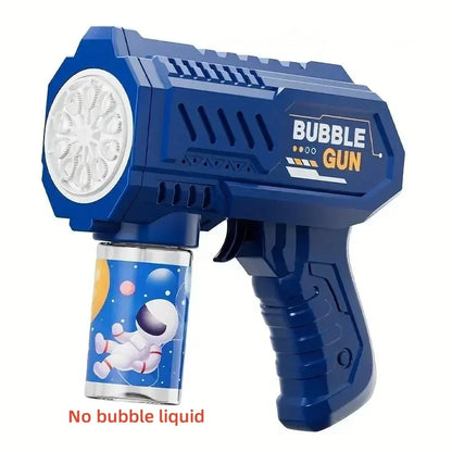 Pistola de bolhas elétrica infantil de 10 furos