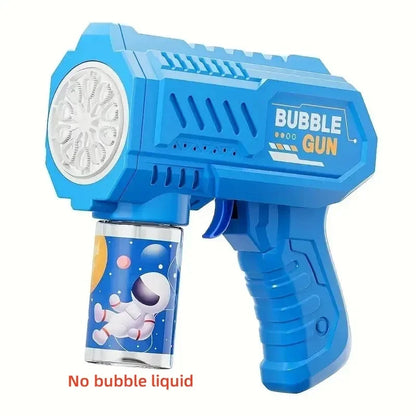 Pistola de bolhas elétrica infantil de 10 furos