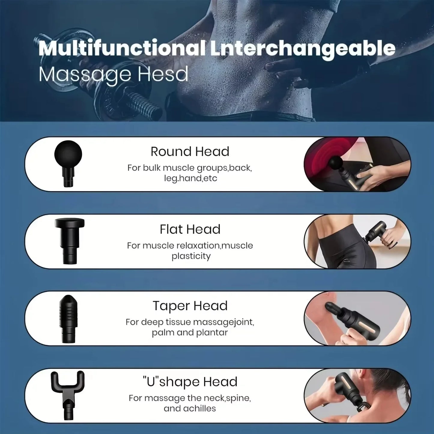 Pistola de massagem fascial
