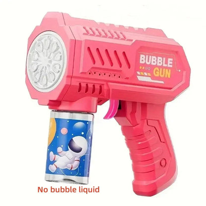 Pistola de bolhas elétrica infantil de 10 furos