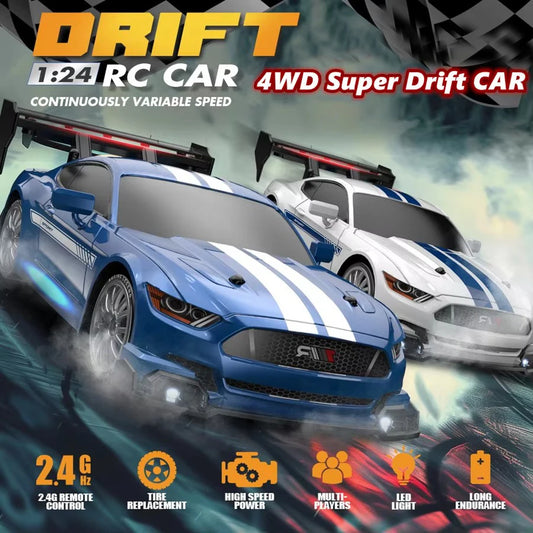 Carros de alta velocidade RC Drift Veículo Mustang