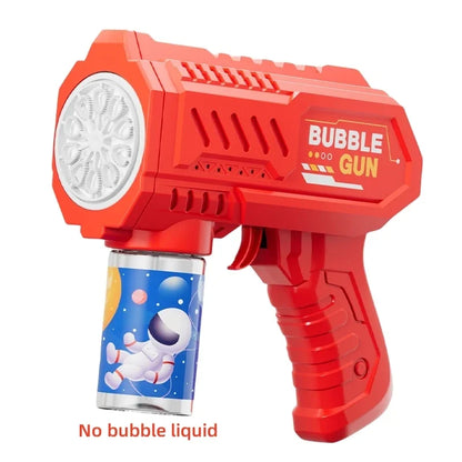 Pistola de bolhas elétrica infantil de 10 furos